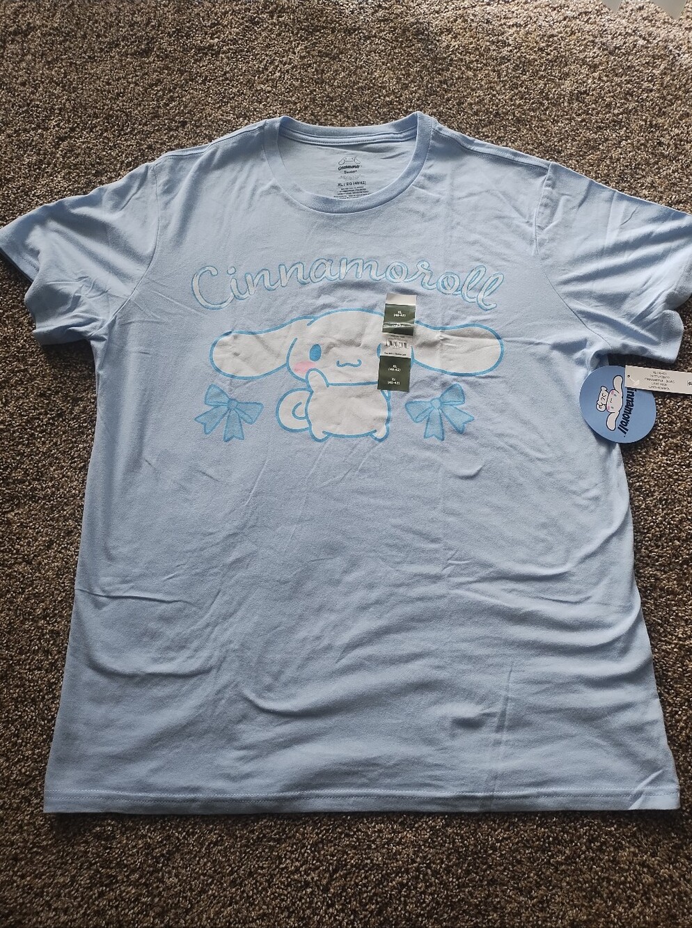 Cinnamoroll Light Blue Graphic Tee - Sanrio